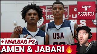 Jabari Smith Jr & Amen Thompson Impress At Team USA Practice Houston Rockets Playoff Chances & More