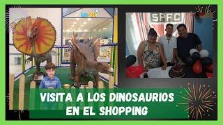 Visita a los dinosauros en el shopping 