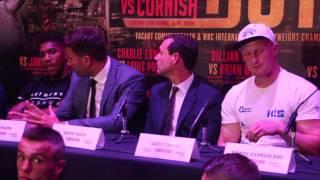 ANTHONY JOSHUA & DILLIAN WHYTE EXCHANGE HEATED WORDS AS THINGS GET PERSONAL IN PRESS CONFERENCE