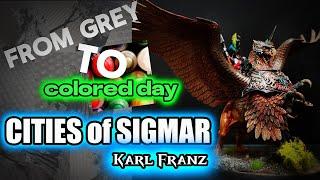 WARHAMMER AGE of SIGMAR Karl Franz classic model Cities of Sigmar painting tutorial miniatures art