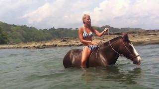 Horseback Riding Costa Rica - JACO & Manuel Antonio Beach swim with horses