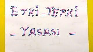 ETKİ - TEPKİ   YASASI Newton un 3. Hareket Yasası   9. sınıf 