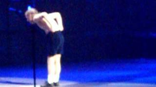 angus young strip on stage Funny