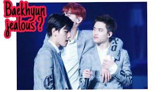 Chanbaek moment  Baekhyun jealous ??