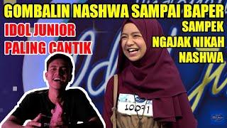 NASHWA INDONESIAN IDOL JUNIOR KENA GOMBALAN SAMPAI BAPER PARAH  CANTIKNYA NASHWA ZAHIRA