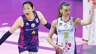 ZHU & HERBOTS Super Outside Hitters in Scandicci-Milano  Lega Volley Femminile