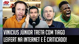 O Vinicius Júnior PERDEU A MÃO com o Tiago Leifert cara EU TEMO que ele... TRETA na Seleção