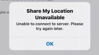 How To Fix Share My Location Unavailable Unable To Connect To Server On iPhone iPad  2021