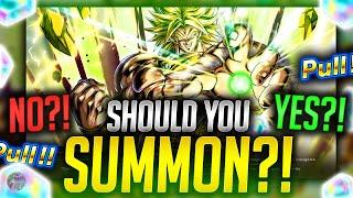 NEW LL LEGENDARY SSJ BROLY SHOULD YOU SUMMON? Dragon Ball Legends