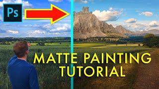 How to create DIGITAL MATTE PAINTINGS in your films  Photoshop & After Effects tutorial