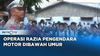 Satlantas Polres Jombang Razia Siswa SMP Pengendara Motor