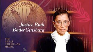 Smithsonian’s Great Americans Medal  Justice Ruth Bader Ginsburg Eighth Recipient March 30 2022