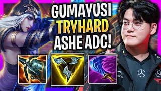 GUMAYUSI FULL TRYHARD WITH ASHE - T1 Gumayusi Plays Ashe ADC vs Caitlyn  Season 2024