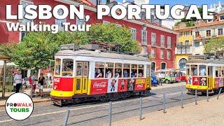 Lisbon Portugal Walking Tour - 4K with Captions