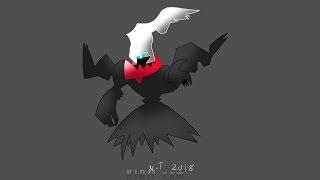 How to Draw Darkrai Pokemon step by step kids drawings transformed into Softies Toys Giveaway
