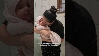 Rotina da noite com a bebê de 3 meses Pilow top + Travesseiros da Emma colchões