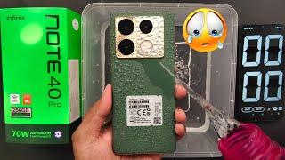 Infinix Note 40 Pro Water Test   Waterproof Or Not I P54 Rating Water & Dust Proof 