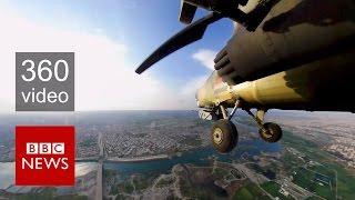 Mosul Fight against ISIS from the sky in 360 video - BBC News