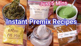 Instant Premix Recipes - Curry Dessert Pulao Chutney & Chai Recipes  Quick & Easy Travel Recipes