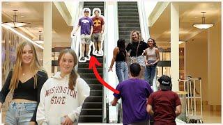 Oops Took the Wrong Escalator-DOUBLE TWINS GLITCH PRANK