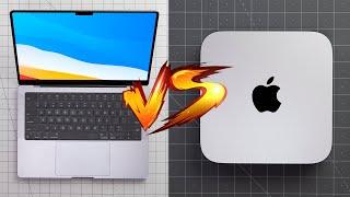 M1 MacBook Pro 14 VS M1 Mac Mini  SHOCKING Desktop Comparison?