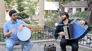 Мелодии Дагестана. Гармонь и барабан.