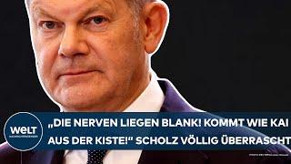 SCHOLZ Kommt wie Kai aus der Kiste Die Nerven liegen blank Damit hat der Kanzler nicht gerechnet