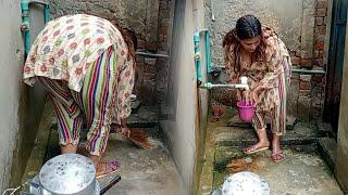 Ghar Kay Bartan Dhoye  Pakistani Housewife Life  Village Life In Pakistan  Daily Routine Work