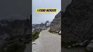 Solo hiking through Mordor ️ #dolomites #hiking #shorts