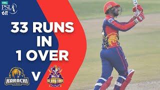 33 Runs In 1 Over First Time In PSL History  Quetta vs Karachi  Match 29  HBL PSL 6  MG2L