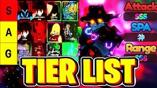 Anime Vanguards *TIER LIST* BEST TO WORST UNITS *META UNITS* Roblox