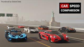 CAR SPEED COMPARISON 3D  3D Animation Comparison