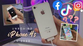 iPhone 4s unboxing in 2023  tutorial on how to download apps  Aesthetic