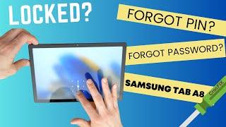 Forgot password on SAMSUNG TAB A8? Locked - unlock & FACTORY reset with CrocFIX