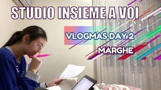 VLOGMAS DAY #2 -  Studio insieme a voi  Christmas Vlog Ita 2020  Countdown di Natale