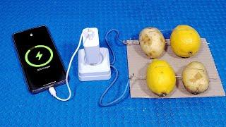 How to make free energy from potato and lemon  Simple Tips