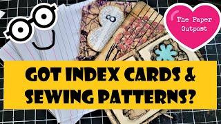 GOT SEWING PATTERNS & INDEX CARDS? FUN in Junk Journals  Easy Beginner Ideas The Paper Outpost