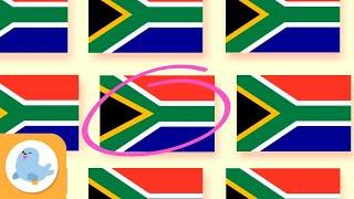 Afrique - Trouvez les différents drapeaux - Drapeaux de lAfrique - Attention visuelle pour enfants