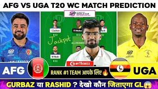 AFG vs UGA Dream11 AFG vs UGA Dream11 Prediction Afghanistan vs Uganda T20 WC Dream11 Team Today