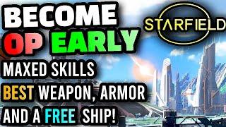 Starfield - The BEST POSSIBLE START for New Players Best Weapons Ships Armor and Money Locations