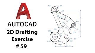 AutoCAD 2D Drafting Exercise # 59 - Basic to Advance in Hindi