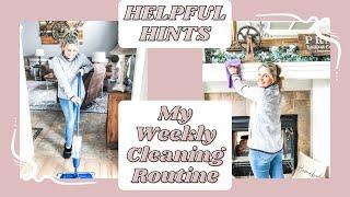 EASY WEEKLY CLEANING SCHEDULE  HELPFUL HINTS FOR A CLEAN HOME