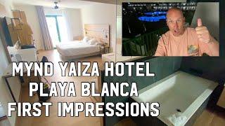 Lanzarote travel day  Dreamliner from Glasgow Mynd Yaiza Playa Blanca first impressions.