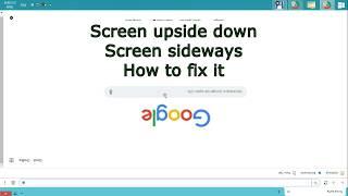 Screen upside down. Screen sideways. How to fix it