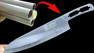 Never throw away your PVC pipe I will show you how to make a knife handle out of PVC