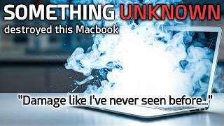 Macbook gets destroyed in a way I have NEVER seen before FATALITY