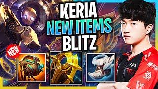 KERIA IS SO GOOD WITH BLITZCRANK WITH NEW ITEMS  T1 Keria Plays Blitzcrank Support vs Milio