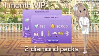 BUYING 1 MONTH VIP + 2 DIAMOND PACKS  NOOB TO VIP MSP - moviestarplanet