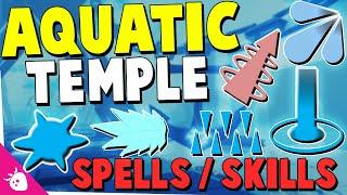 All NEW Spells & Skills In Aquatic Temple  Dungeon Quest Update ROBLOX