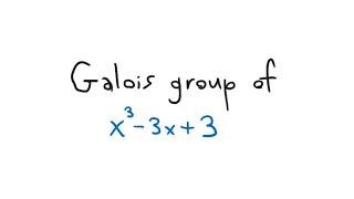 Galois group of x^3-3x+3